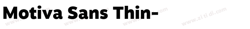 Motiva Sans Thin字体转换